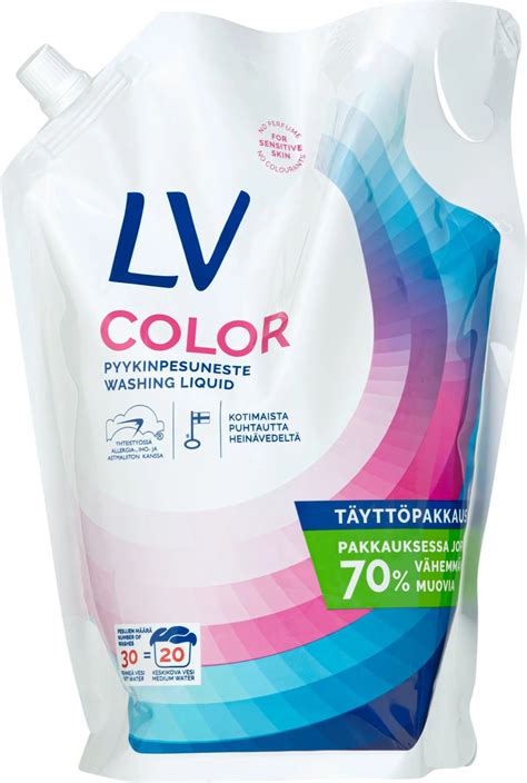 LV pyykinpesuneste täyttöpussi 1,5L Color .